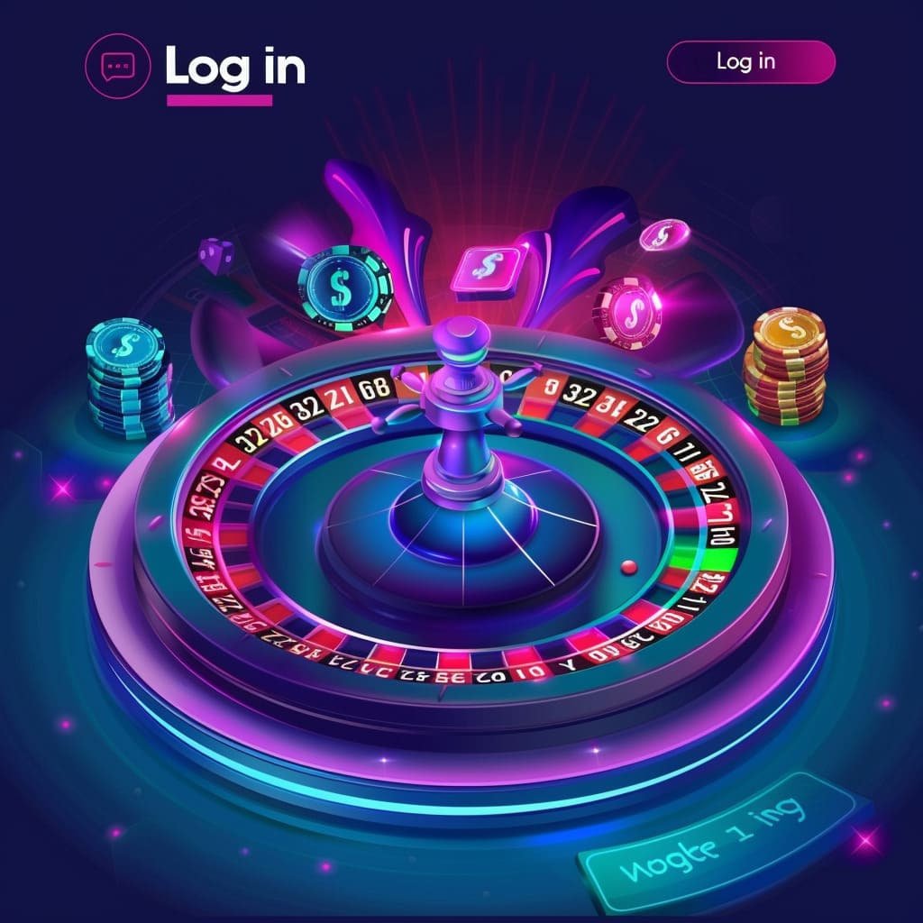 Layar mesin slot online dengan simbol kemenangan yang berwarna-warni dan menarik